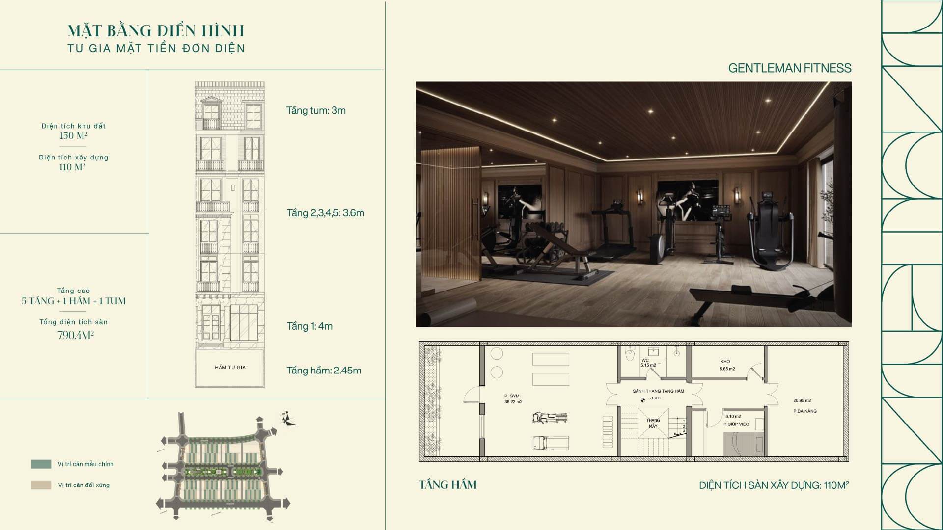 thiết kế shophouse the park lane linh đàm